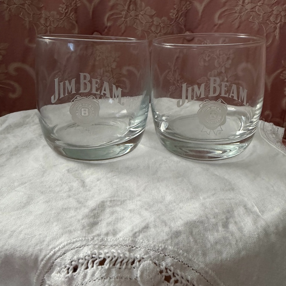 Jim Beam Clear Glass Tumbler Set